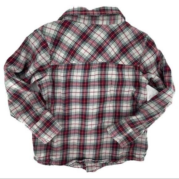 Old Navy Plaid Long Sleeve Button Down Shirt 5T - Picture 5 of 7